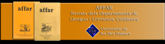 Affar - Revista dels Departaments de Llengua i Literatura Catalanes