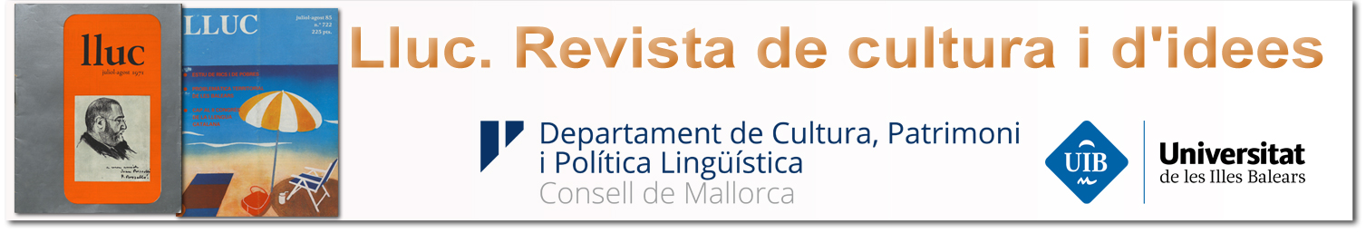 About page Lluc : revista de cultura i d'idees